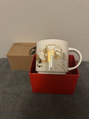 Starbucks You Are Here China Gold Dragon Mug2019 NIB
